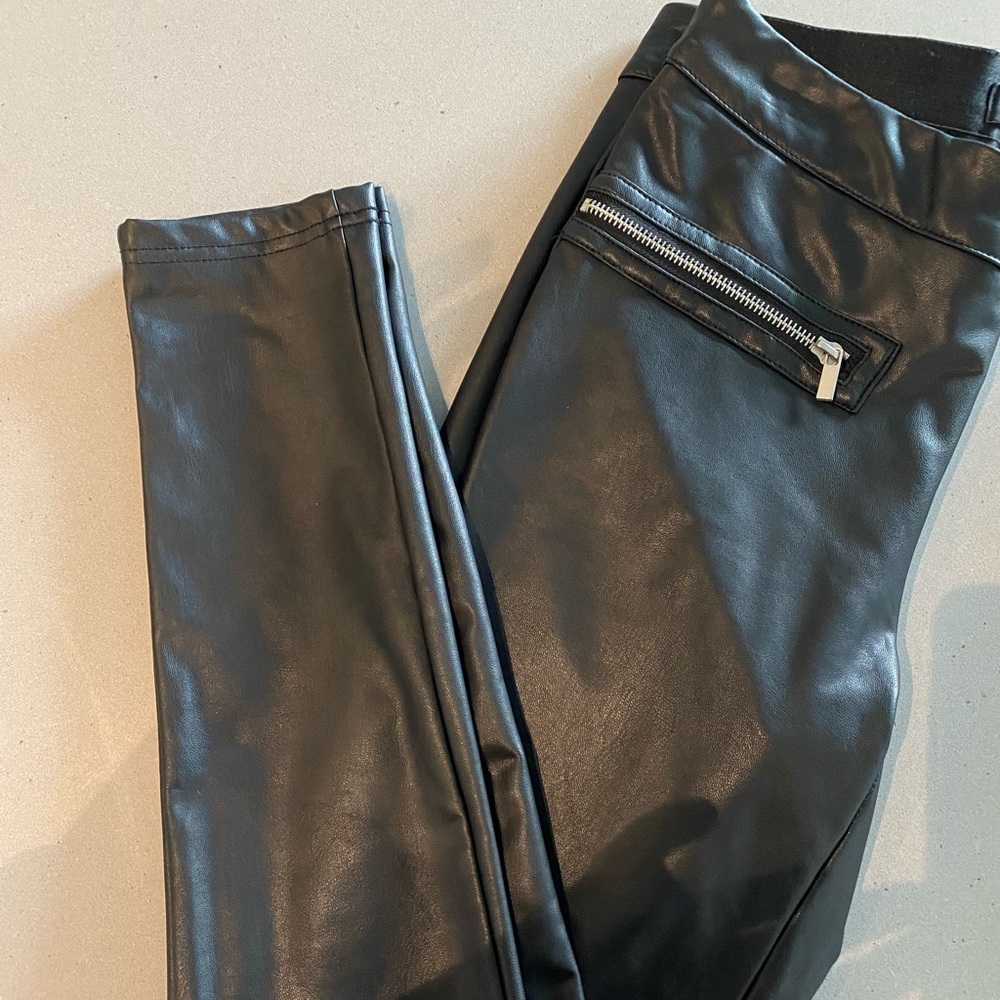 Bagatelli Black Leather Leggings/Pants